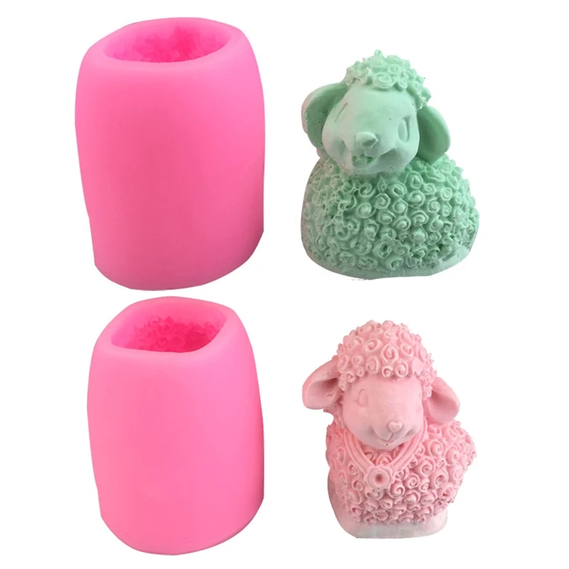 Resin Craft Ideas - Moule à bougie en Silicone mouton