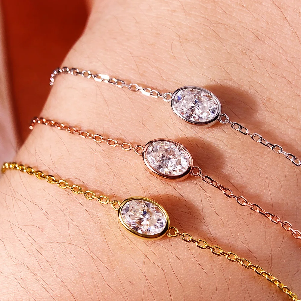 Collier pendentif ovale serti  - Bezels Set Pendant avis et prix