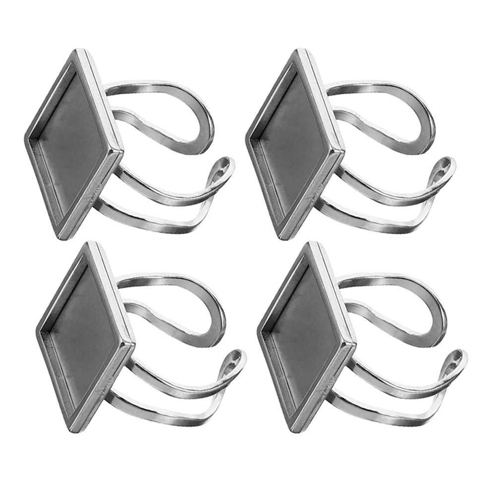 4 pièces de bagues en métal, b - Resin Crafts Diy avis et prix